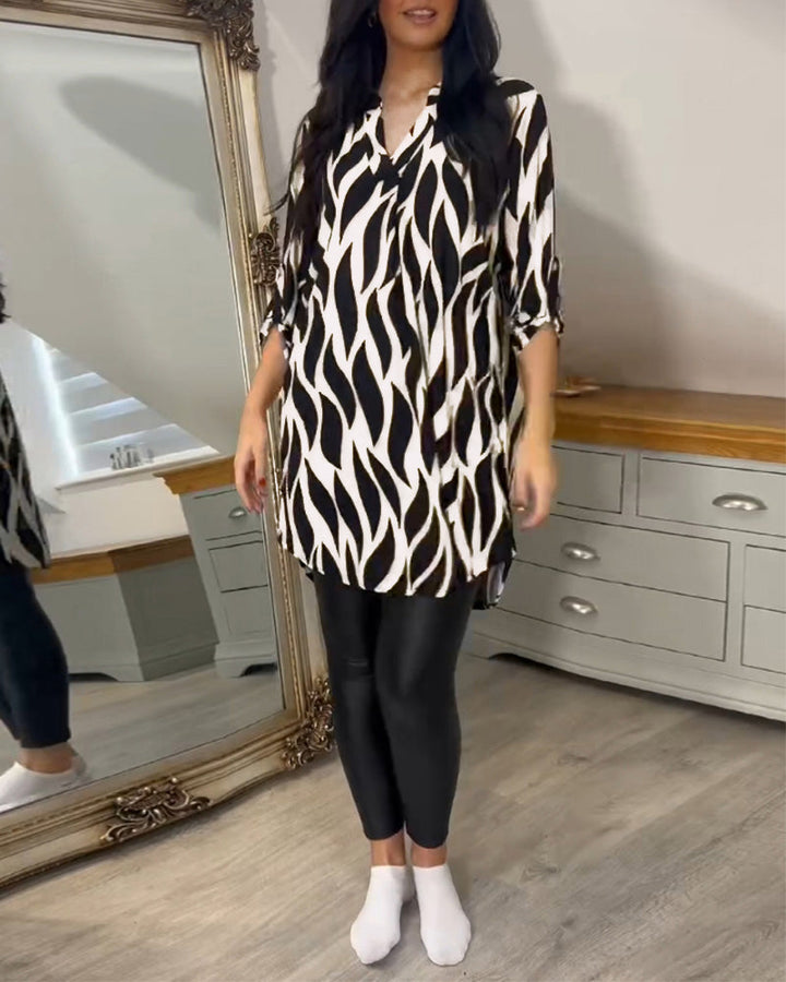 ALEXANDRA™ - Top Stampato Loose-Fit