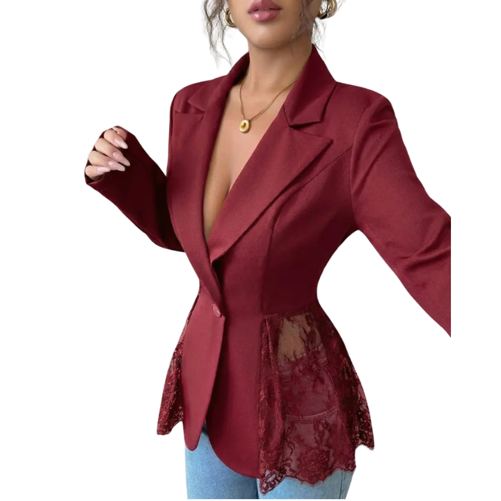 ALEXA™ – Blazer Moderno Elegante in Pizzo