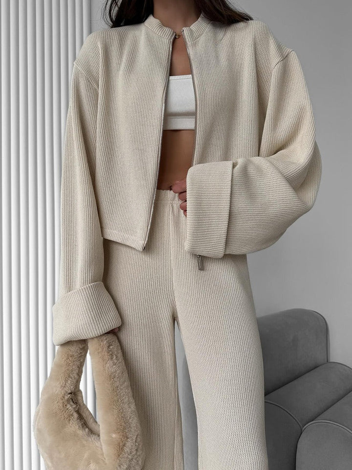 Completo Casual con Giacca e Pantaloni con Zip