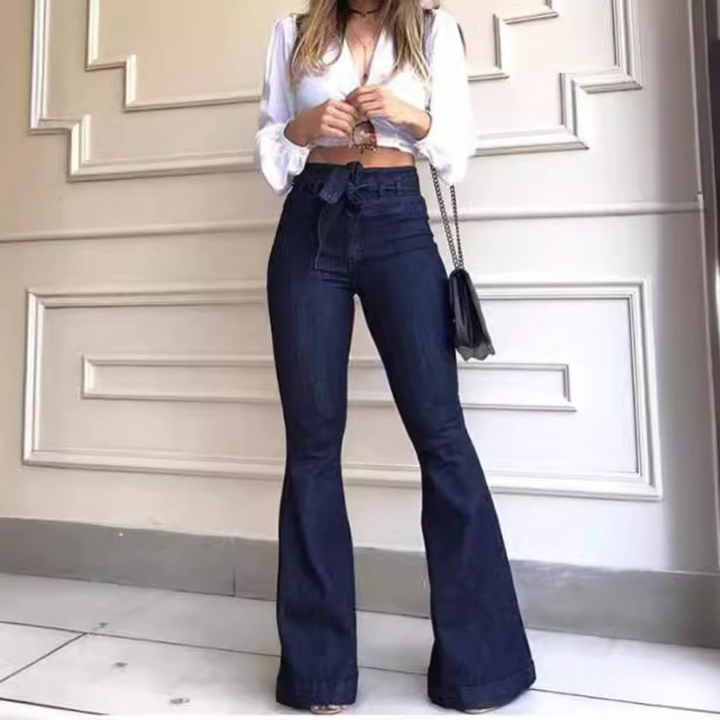KYRA™ – Pantaloni Flare in Pizzo a Gamba Larga Vintage
