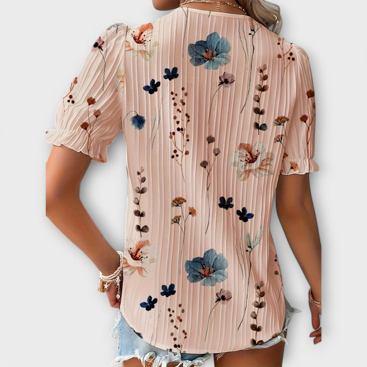 Emily - Blusa alla Moda con Collo Punta