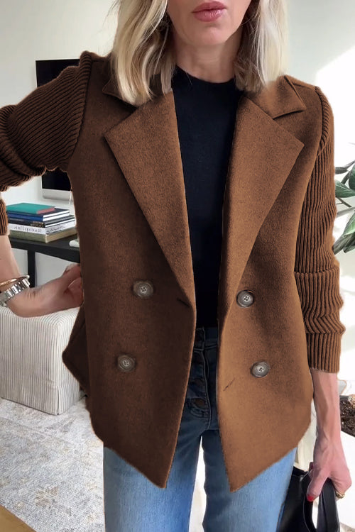 SORELLE™ - Blazer Elegante con Maniche a Maglia