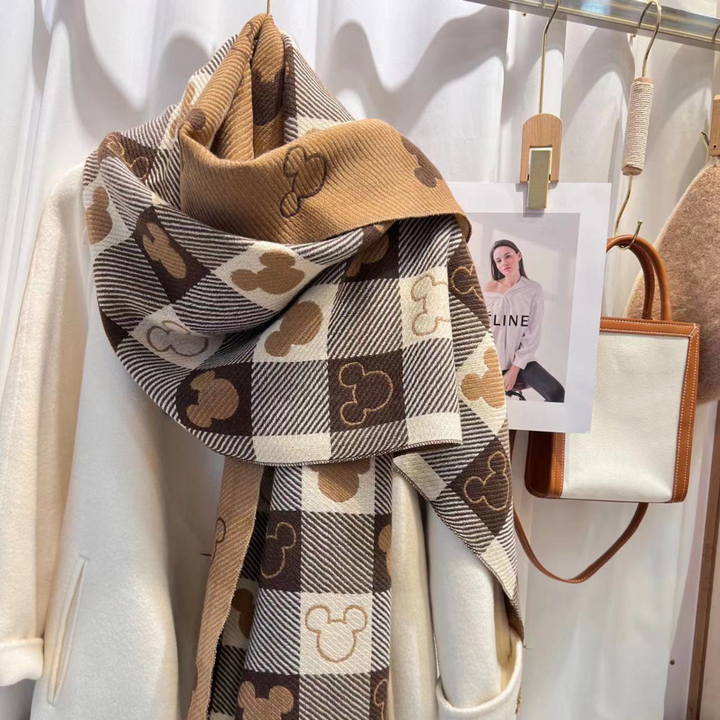 ZOLANI™ - Sciarpa a Frange a Quadri Doppio Lato Calda e Confortevole