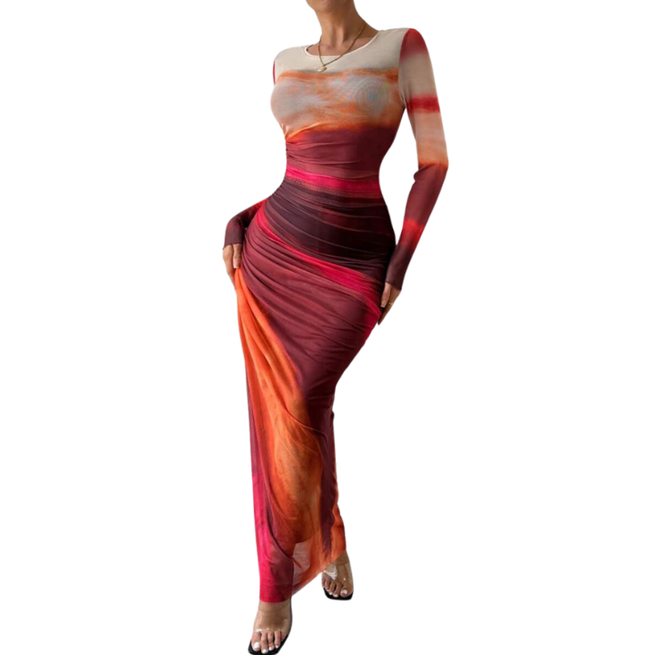 Chastity™ – Abito Bodycon Ruché Stile Leopardo