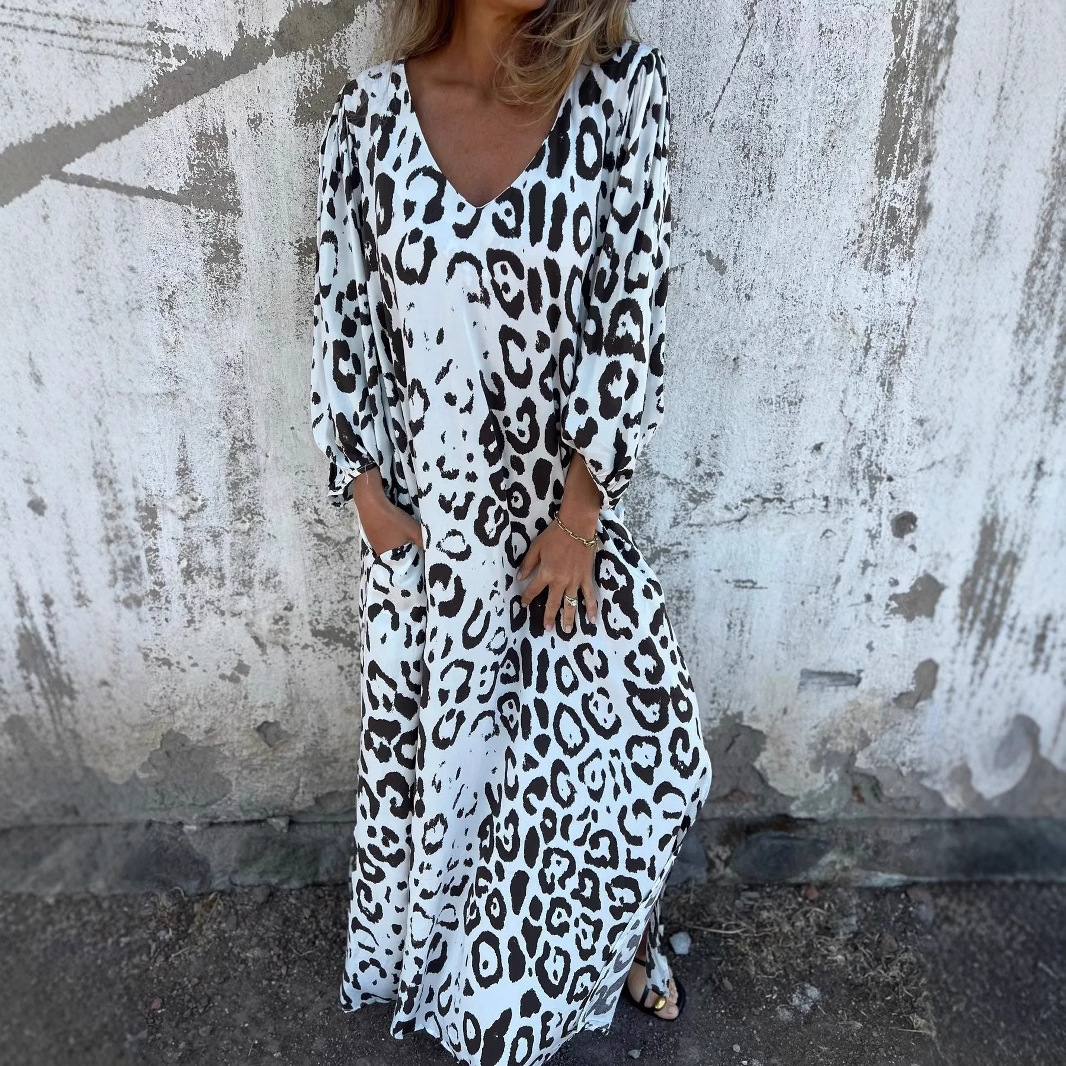 DENISE | ABITO CON STAMPA LEOPARDO
