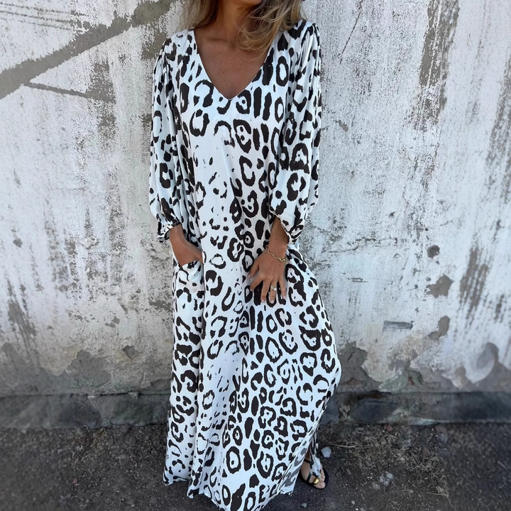 DENISE | ABITO CON STAMPA LEOPARDO