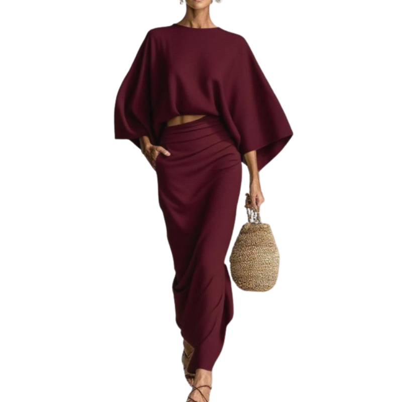 WANDA™ – Set Gonna a Due Pezzi con Taglio Comodo e Stile