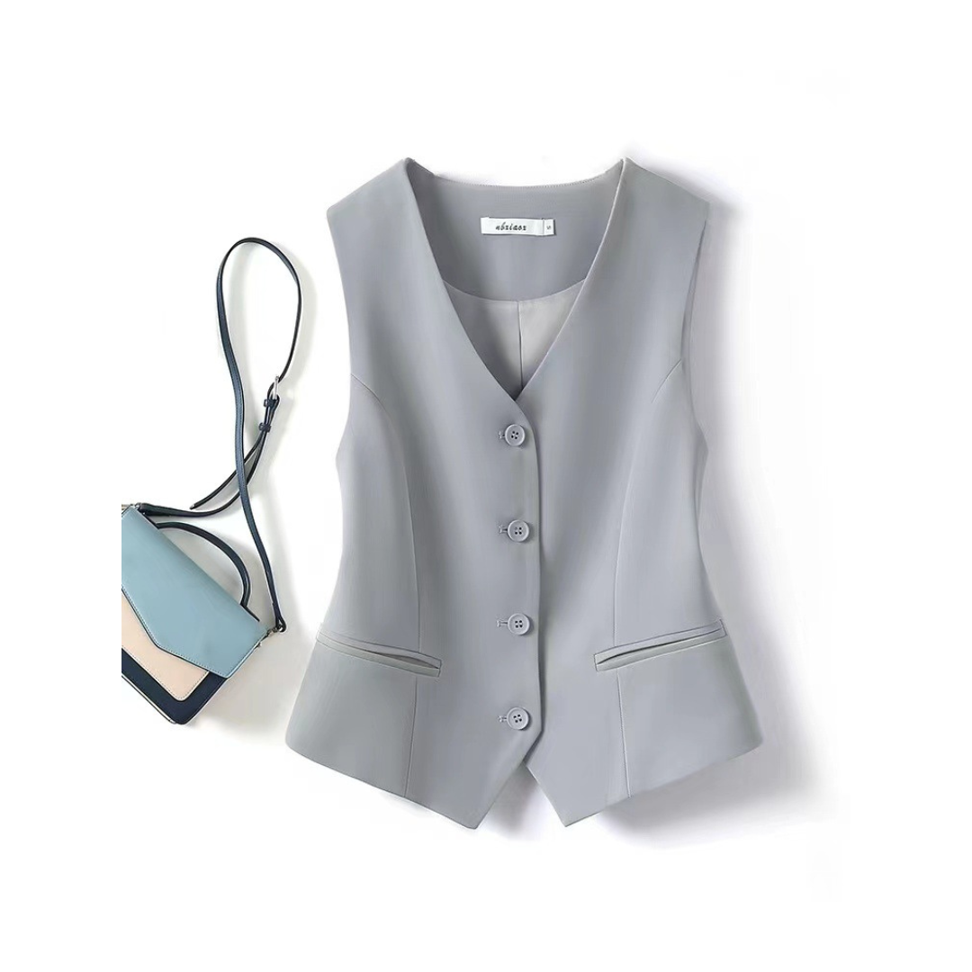 ZARINA™ – Gilet Classico Senza Maniche con Bottone Frontale