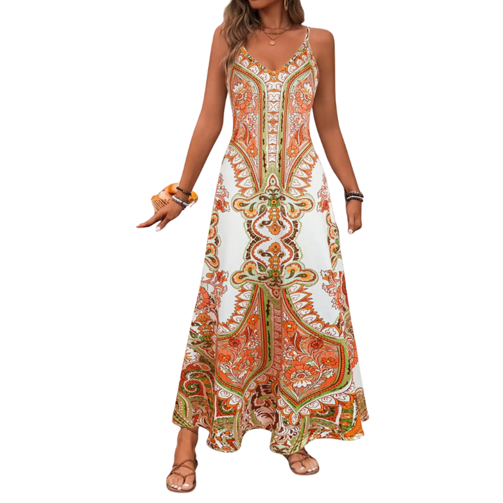 TRISH™ – Abito senza maniche con stampa floreale elegante