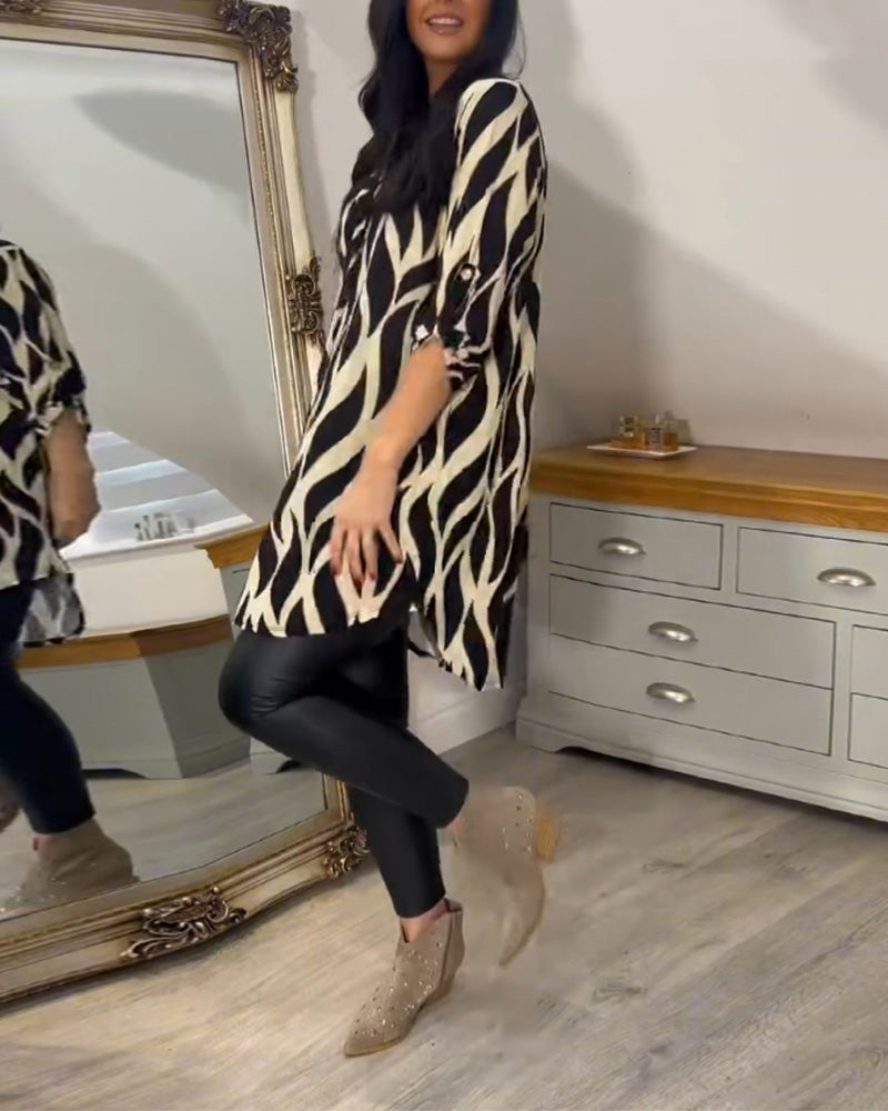ALEXANDRA™ - Top Stampato Loose-Fit
