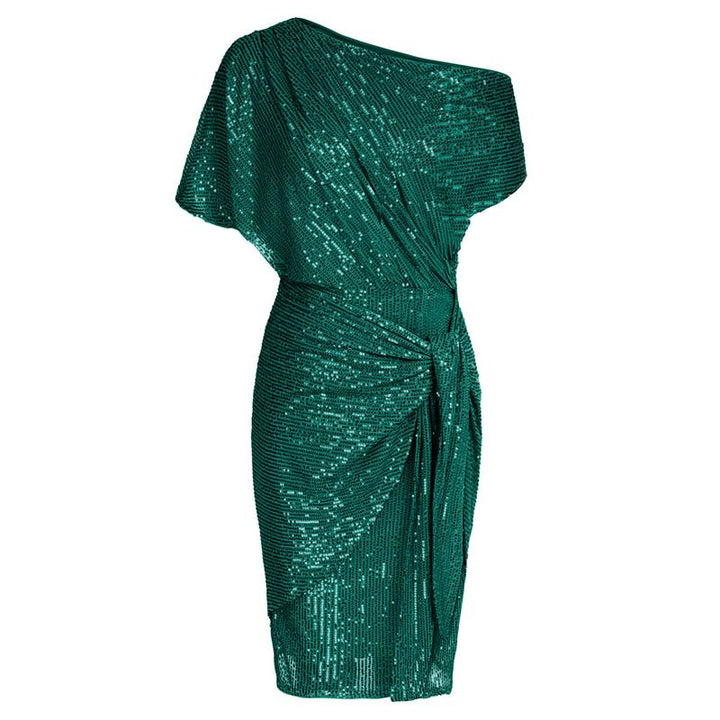 AURELIA™ - Elegante Abito da Festa Bodycon con Paillettes Off-Shoulder