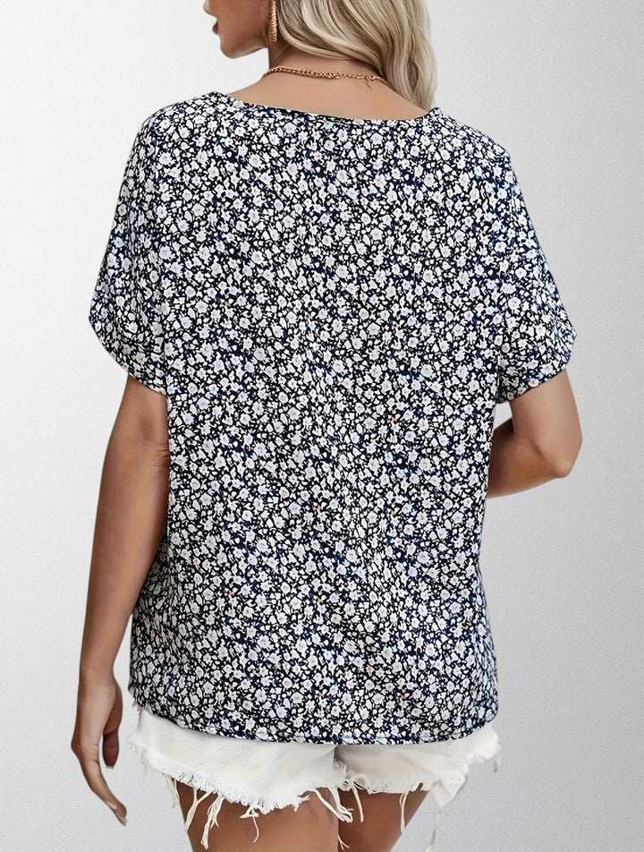 Olivia - Blusa a Bottoni Floreale