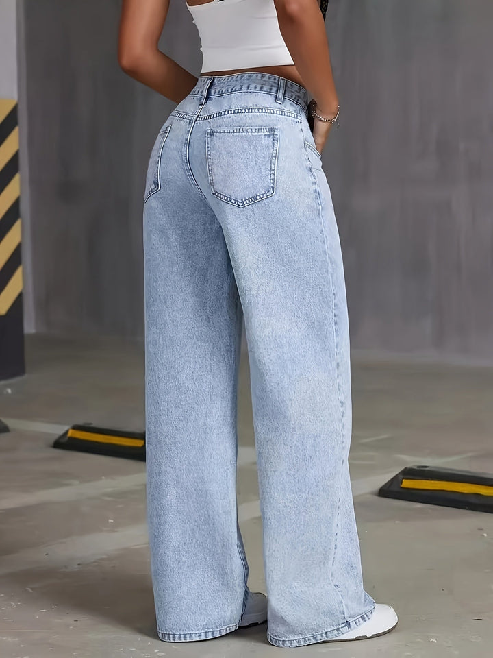 PHILIPPA™ - Jeans Trendy a Vita Alta