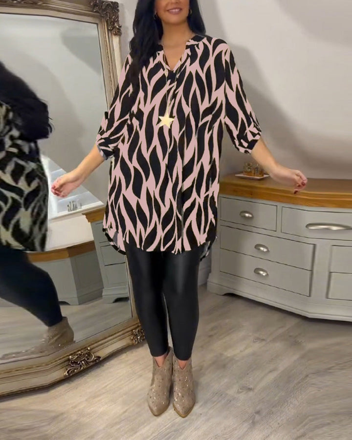 ALEXANDRA™ - Top Stampato Loose-Fit