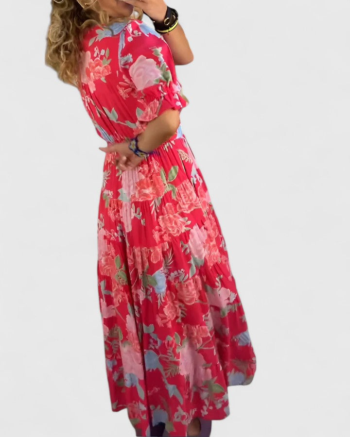 Minelda | Elegante Abito Estivo a V