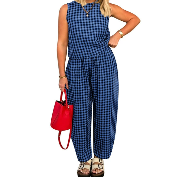 SHANIAH™ – Set Top Crop e Pantaloni con Tasche a Vestibilità Larga