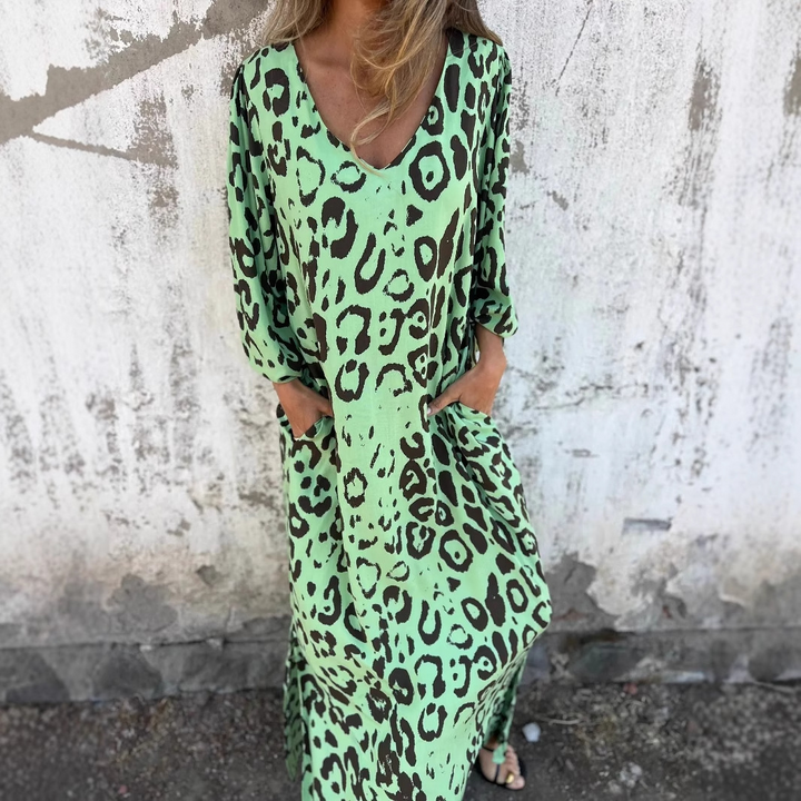 DENISE | ABITO CON STAMPA LEOPARDO