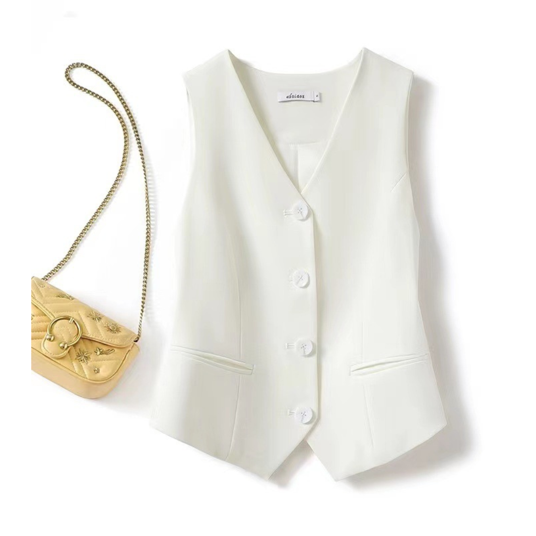 ZARINA™ – Gilet Classico Senza Maniche con Bottone Frontale