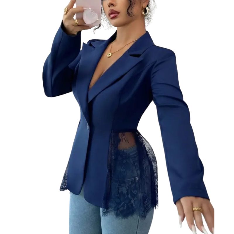 ALEXA™ – Blazer Moderno Elegante in Pizzo
