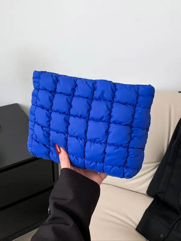 EMILY™ - Borsa da Viaggio in Tessuto Trapuntato di Grande Capacità con Cerniera Resistente