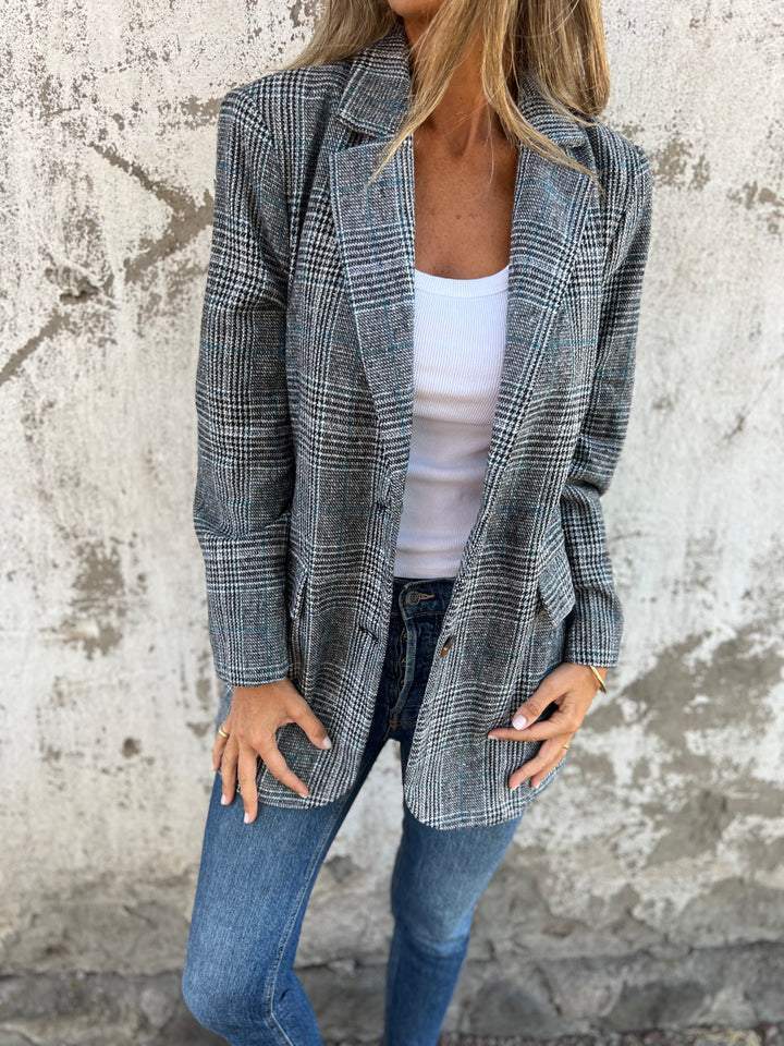 LUCINDA™ - Blazer Classico a Quadri