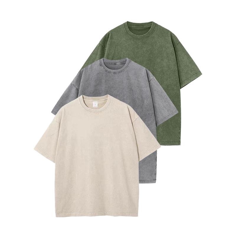 HOLLIE™ - T-Shirt Casual a Collo Girocollo Taglio Lungo (3-Pack)