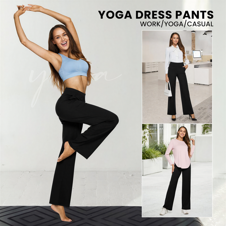 WHITNEY™ - Pantaloni Larghi a Vita Alta e Confortevoli per Yoga e Divertimento all'Aperto