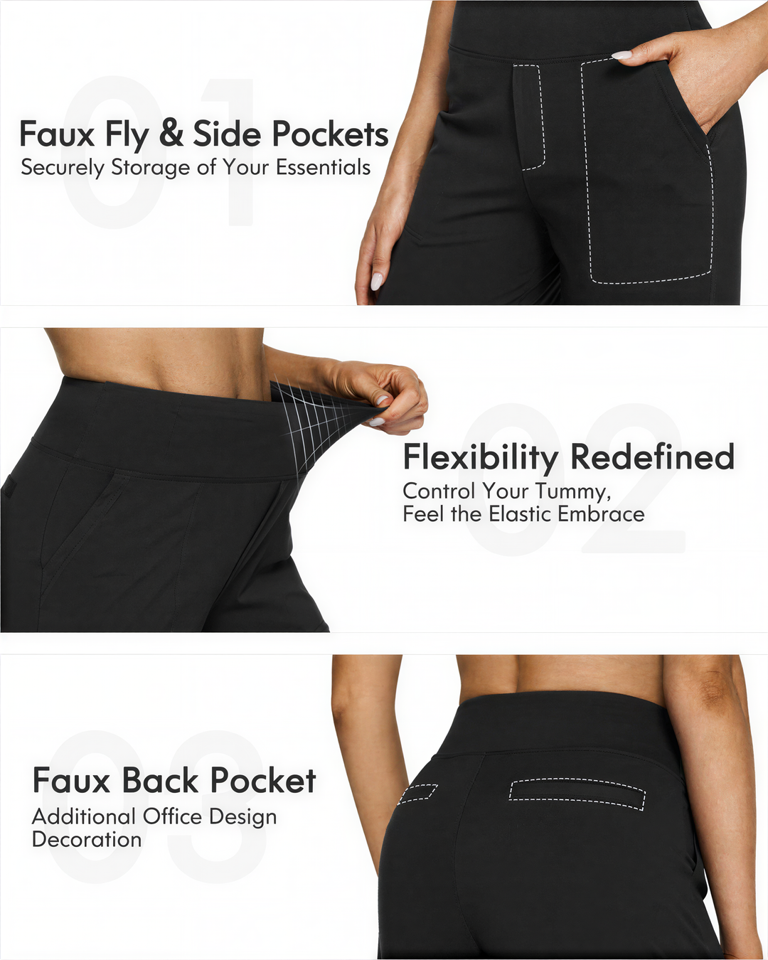 WHITNEY™ - Pantaloni Larghi a Vita Alta e Confortevoli per Yoga e Divertimento all'Aperto
