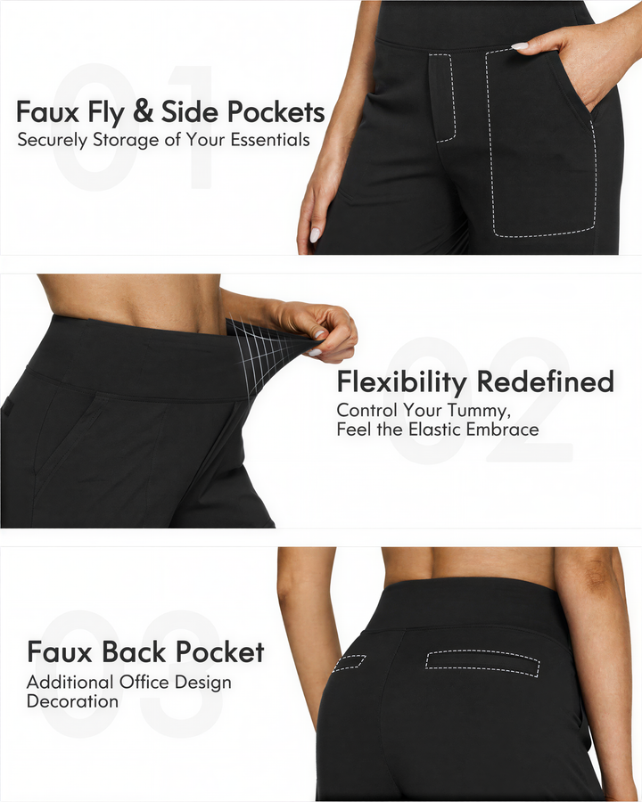 WHITNEY™ - Pantaloni Larghi a Vita Alta e Confortevoli per Yoga e Divertimento all'Aperto