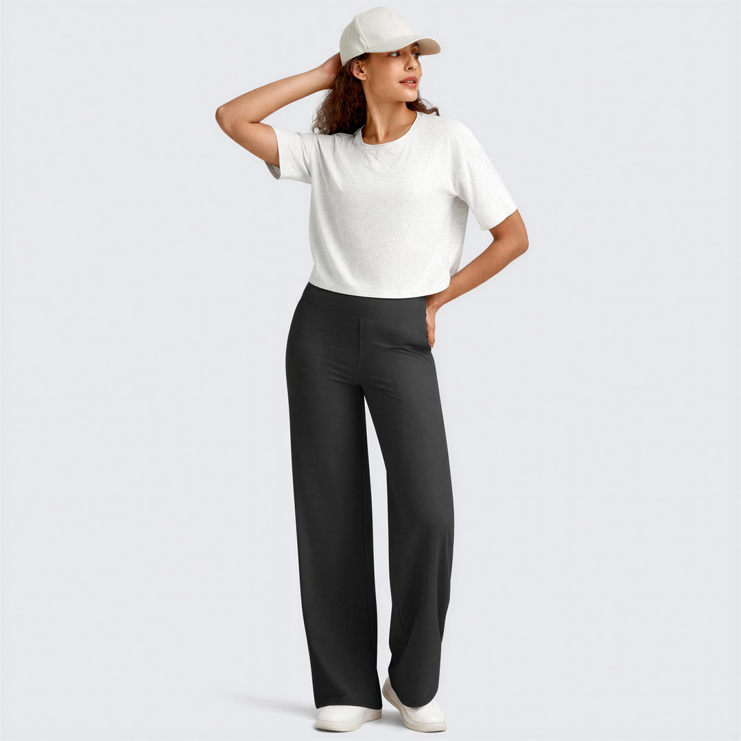 WHITNEY™ - Pantaloni Larghi a Vita Alta e Confortevoli per Yoga e Divertimento all'Aperto