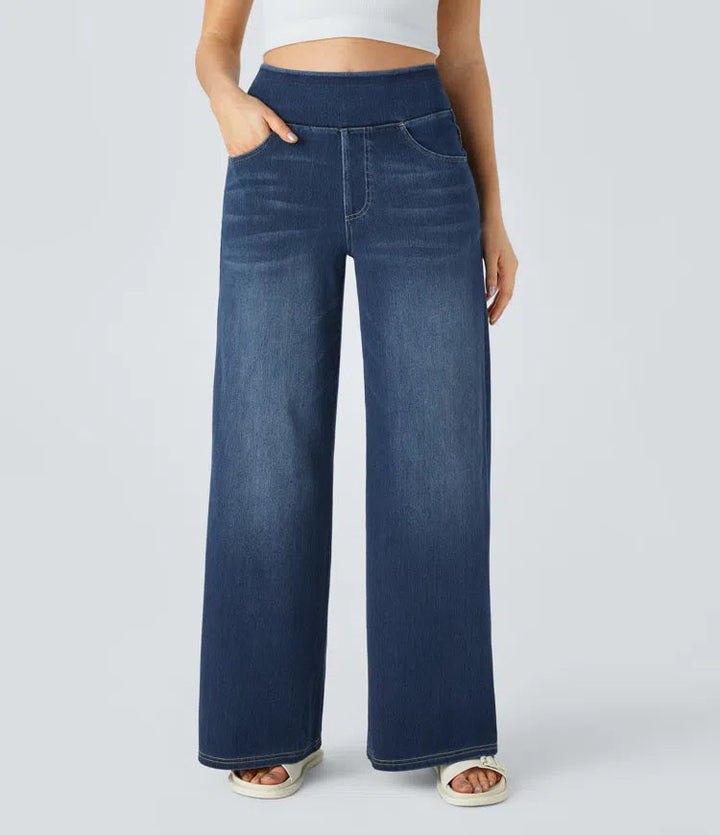 SOLÈNE™ - Jeans a gamba larga con vestibilità rilassata