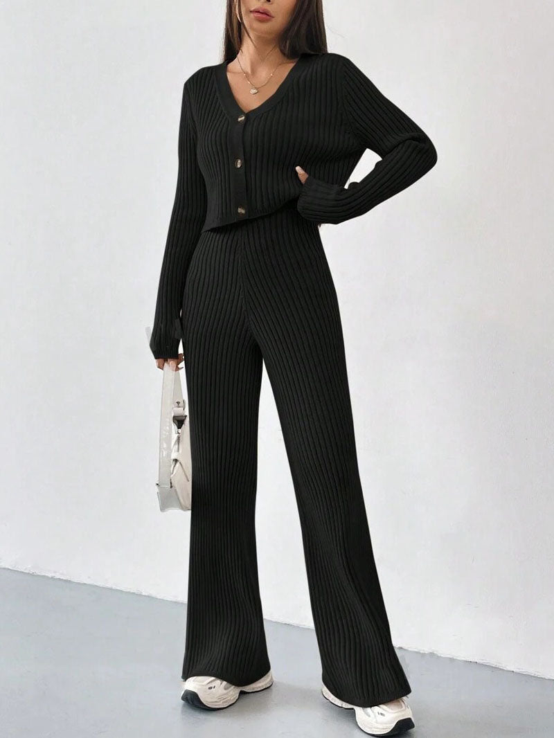 Set di Pantaloni Relaxed Straight-Leg