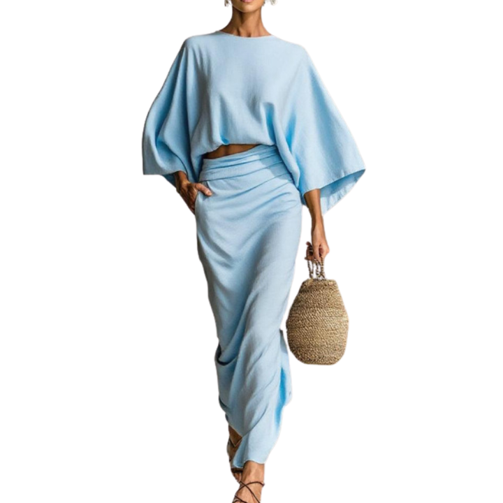 WANDA™ – Set Gonna a Due Pezzi con Taglio Comodo e Stile
