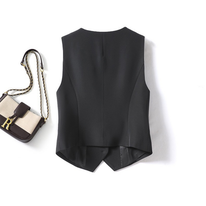 ZARINA™ – Gilet Classico Senza Maniche con Bottone Frontale
