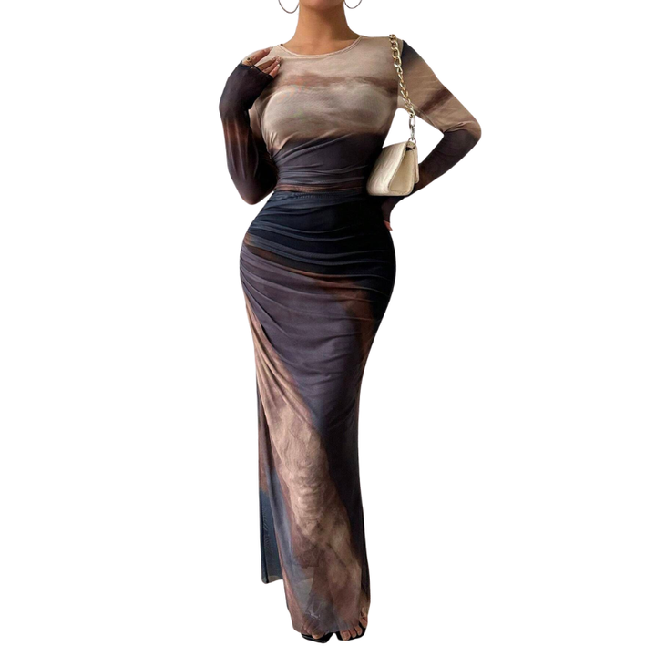 Chastity™ – Abito Bodycon Ruché Stile Leopardo