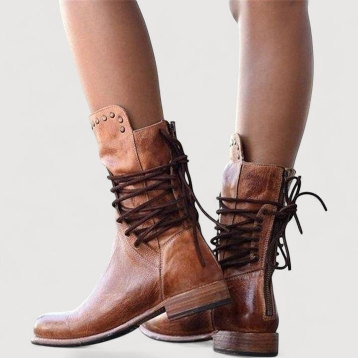 MAREN – STIVALI WESTERN CON LACCI