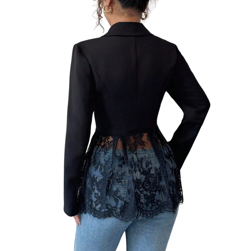 ALEXA™ – Blazer Moderno Elegante in Pizzo