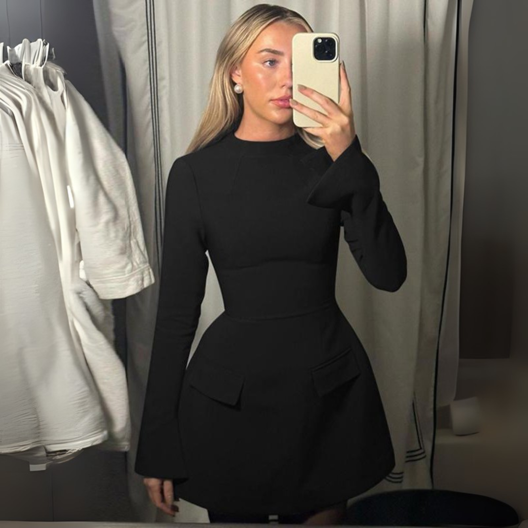 BRISHA™ - Abito Mini Bodycon a Maniche Lunghe Chic