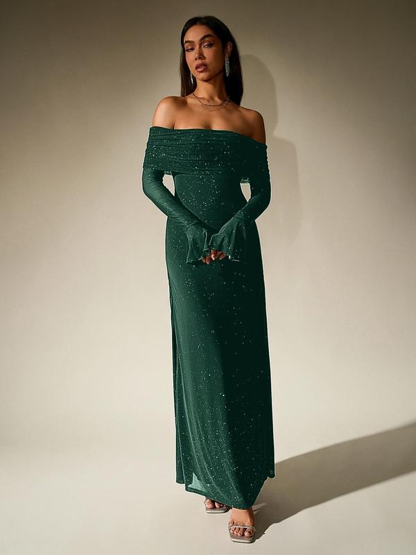 DARCIE™ - Abito da Sera Bodycon con Spalle Scoperte e Paillettes