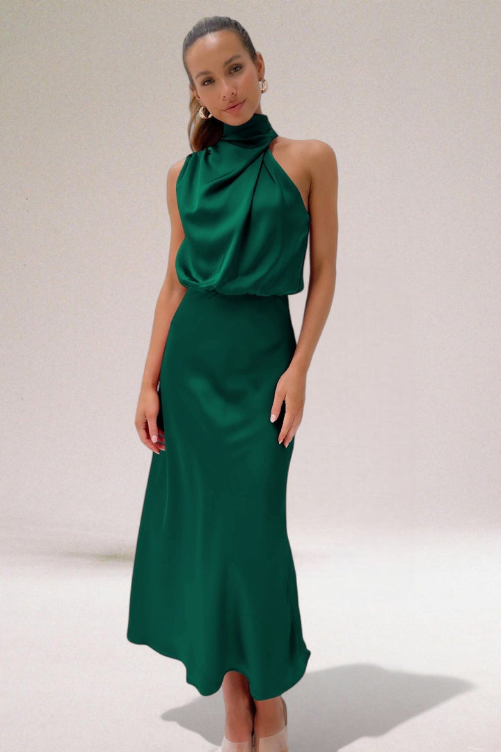 ELARA™ - Elegante Abito da Sera in Raso