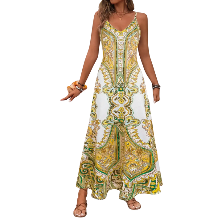 TRISH™ – Abito senza maniche con stampa floreale elegante