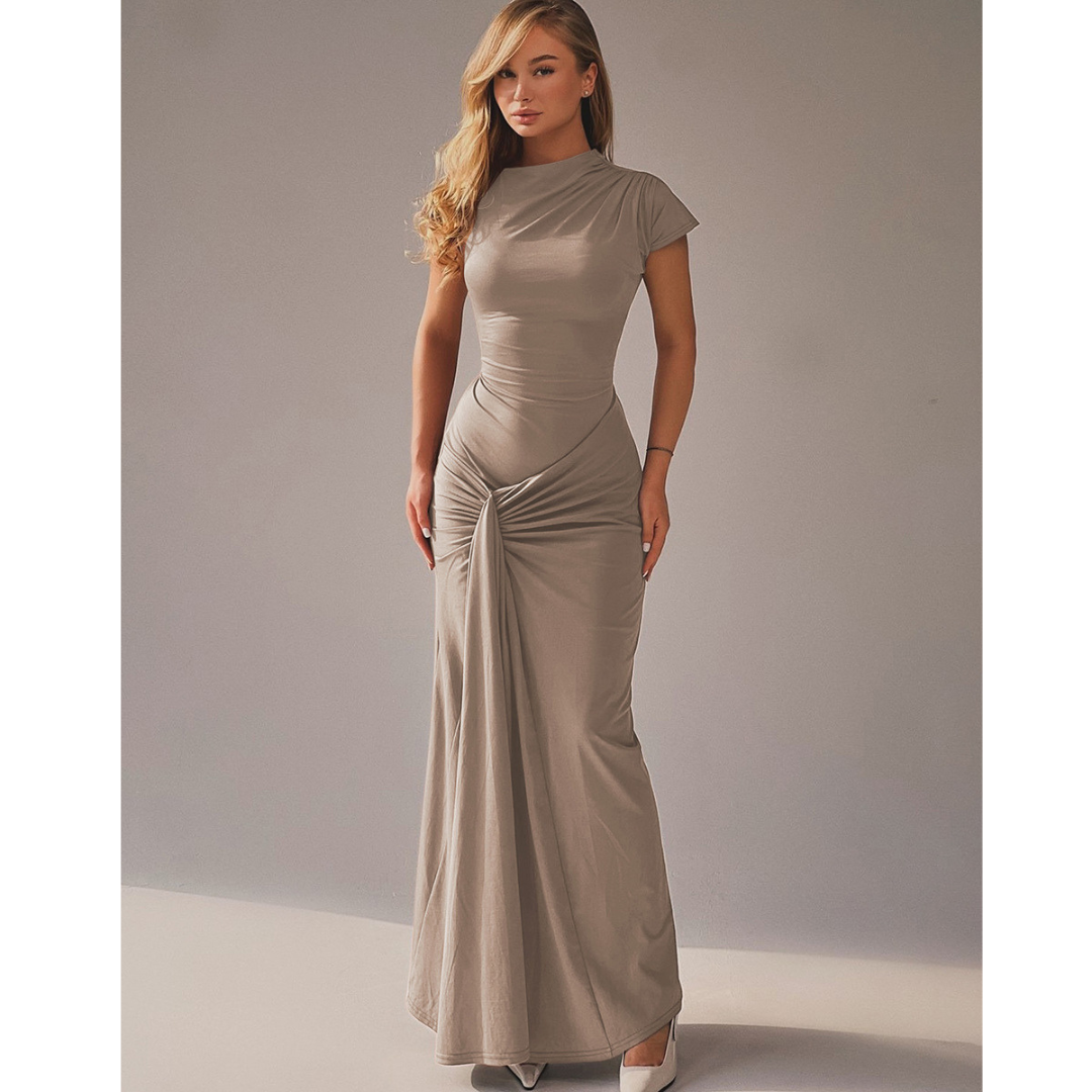 NICOLET™ - Abito da sera bodycon con cravatta formale