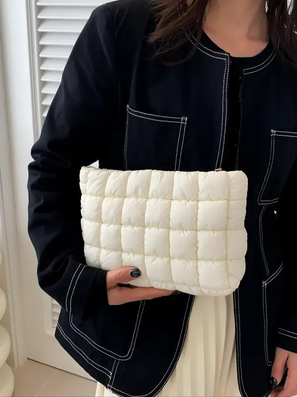EMILY™ - Borsa da Viaggio in Tessuto Trapuntato di Grande Capacità con Cerniera Resistente