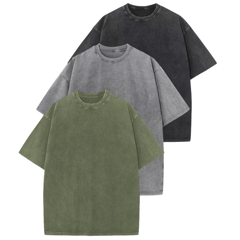 HOLLIE™ - T-Shirt Casual a Collo Girocollo Taglio Lungo (3-Pack)