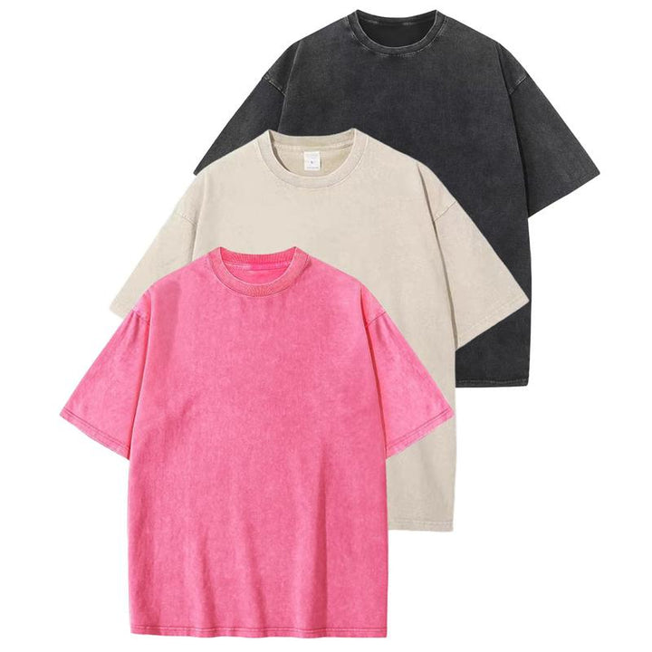 HOLLIE™ - T-Shirt Casual a Collo Girocollo Taglio Lungo (3-Pack)