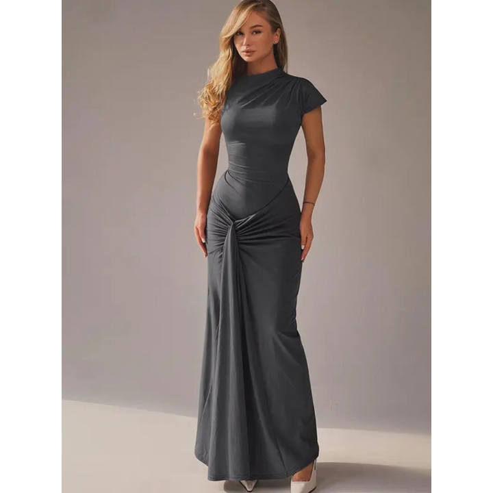 NICOLET™ - Abito da sera bodycon con cravatta formale