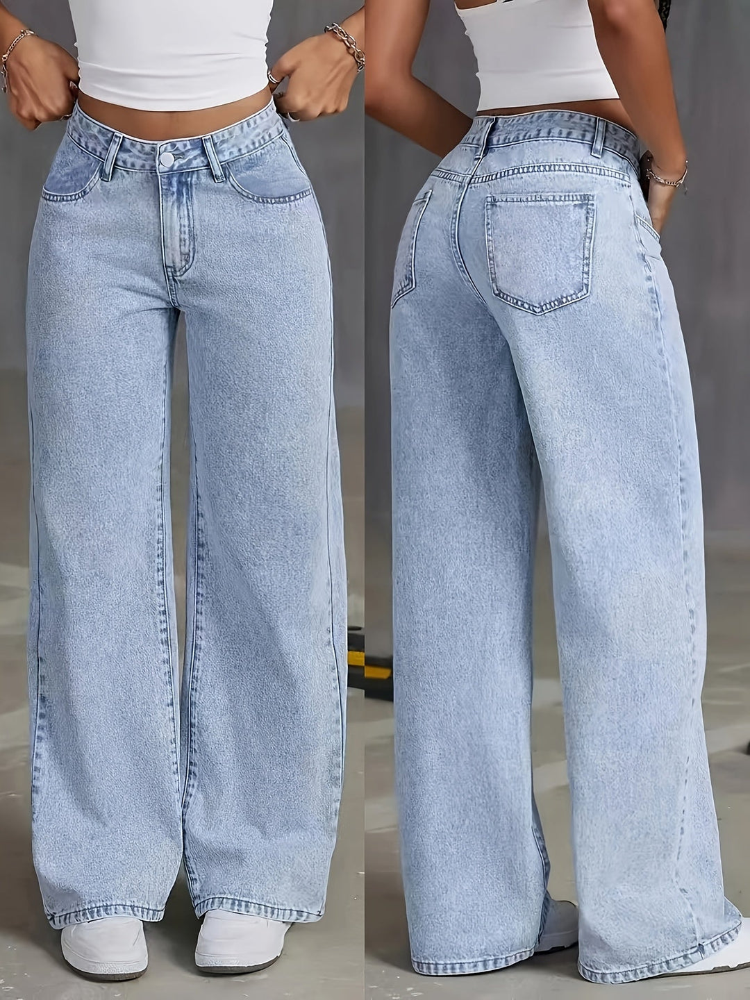 PHILIPPA™ - Jeans Trendy a Vita Alta