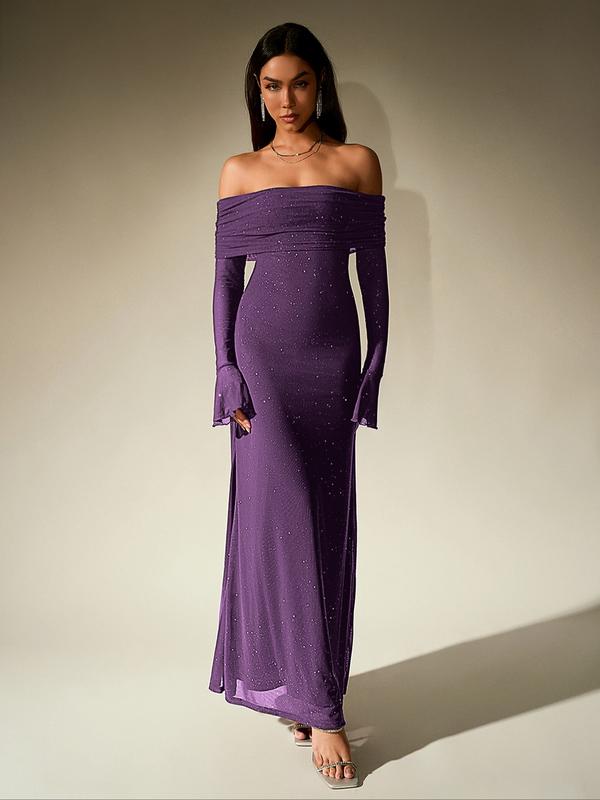 DARCIE™ - Abito da Sera Bodycon con Spalle Scoperte e Paillettes