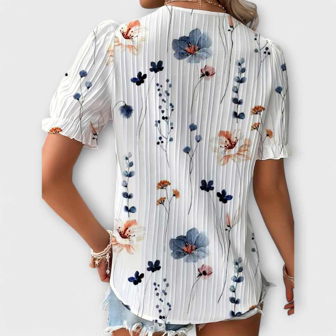 Emily - Blusa alla Moda con Collo Punta