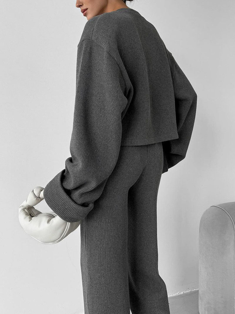 Completo Casual con Giacca e Pantaloni con Zip